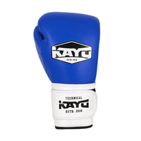 KAYO® Blue Cowhide Leather Boxing Gloves