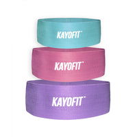 KAYOFIT™ Fabric Resistance Bands for Home, Gym & Travel