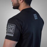 KAYO® Supremacy Tee for Winter Workouts - Black & Gunmetal Reflective