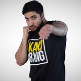 KAYO® Xtreme Fitted Cotton Tee - Yellow & White