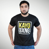 KAYO® Xtreme Fitted Cotton Tee - Yellow & White