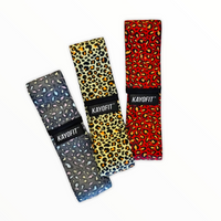 KAYOFIT™ Fabric Resistance Bands - Wild Leopard Print