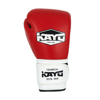 KAYO® Red Cowhide Leather Boxing Gloves