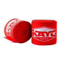 KAYO® Stretch Hand Wraps with Hook & Loop closure - Red